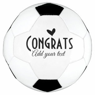 Einfache Gratulationen Abschluss hinzufügen Fußball