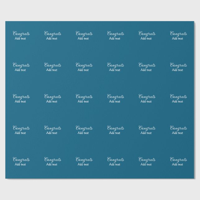 Einfache Gratulationen Abschluss hinzufügen Geschenkpapier (Flach)