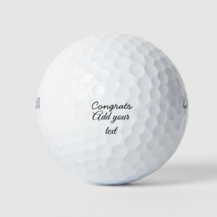 Einfache Gratulationen Abschluss hinzufügen Golfball