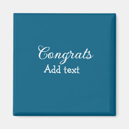 Einfache Gratulationen Abschluss hinzufügen Magnet