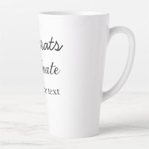Einfache Gratulationen Abschluss hinzufügen Milchtasse