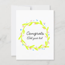 Einfache Gratulationen Abschluss hinzufügen