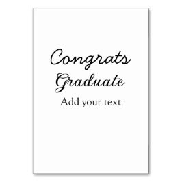 Einfache Gratulationen Abschluss hinzufügen Tischnummer