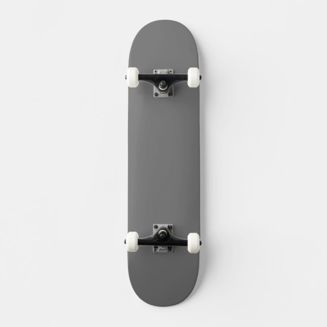 Einfache graue Behörde® Skateboard (Vorderseite)