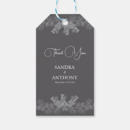 Einfache graue Linie Art Eukalyptus Wedding Gift T Geschenkanhänger