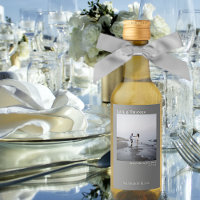 Einfache Gray Wedding Liebe & Danke Picture Mini