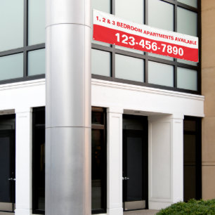 Einfache große Apartmentanlage anpassen Banner