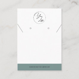 Einfache Größe | Logo-Schmuckkarte Telefonnummerkarte