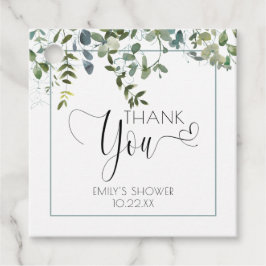 Einfache Grünanlage Vielen Dank Baby Dusche Geschenkanhänger