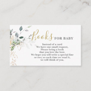 Einfache Grünbücher für Babykarten Begleitkarte