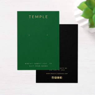 Einfache grüne Add-On-Logo-Verleihkarte