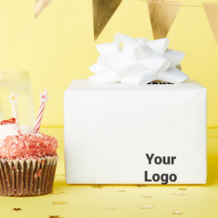 Einfache grüne Aquarellfarbe abstrakt Logo hinzufü Geschenkpapier