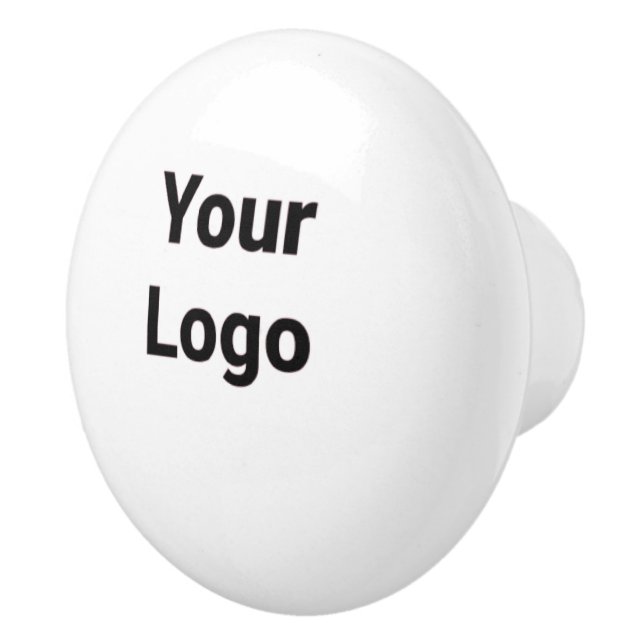 Einfache grüne Aquarellfarbe abstrakt Logo hinzufü Keramikknauf (Rechts)