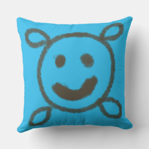 Einfache grüne Aquarellfarbe abstrakt Logo hinzufü Kissen