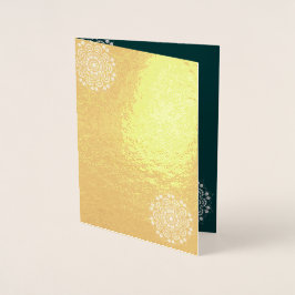 einfache grüne Hochzeit Folienkarte