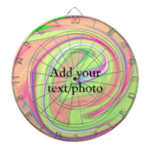 Einfache grüne Orange Aquarellfarbe fügt Ihren Tex Dartscheibe