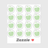 Einfache, grüne und weiße Apfel