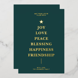 Einfache grüne Weihnachtsmeldestruktur Folien Feiertagskarte