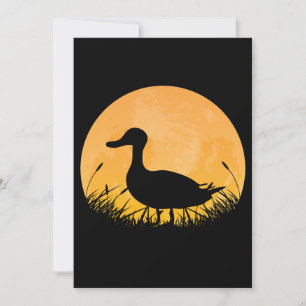 Einfache Halloween-Kleidung für Enten Mallard Dipp Feiertagskarte