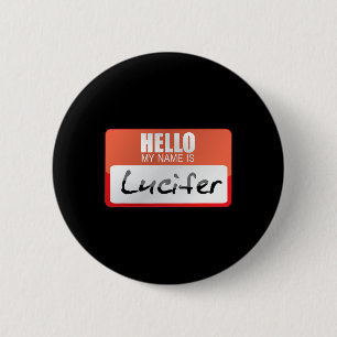 Einfache Halloween-Kostümbummelehrerei Mein Name i Button