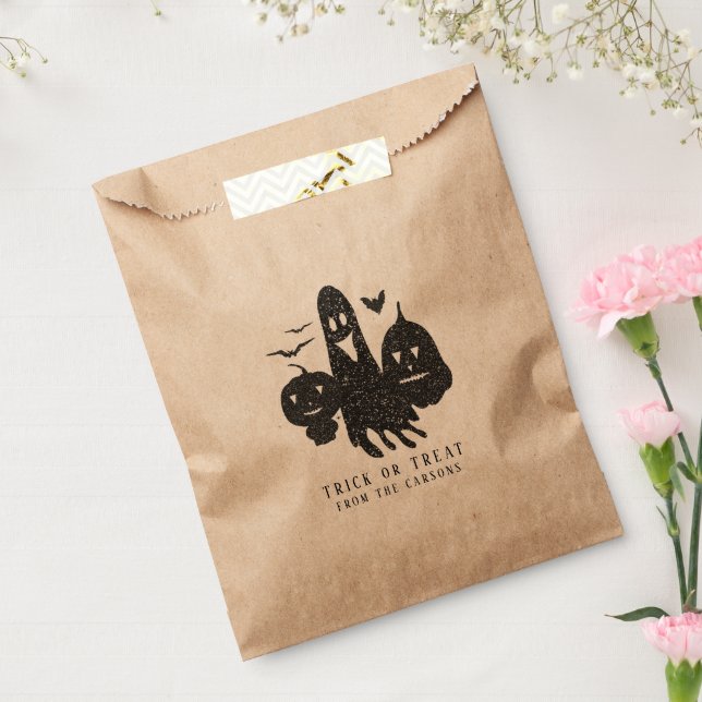 Einfache Halloween-Niedliche Kürbiskugel-Dekoratio Geschenktütchen (Versiegelt)