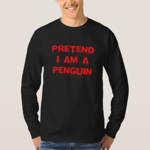 Einfache Halloween-Pinguin-Kostüme, so tun als ob T-Shirt