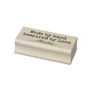 Einfache handgemachte Verpackung Stempel