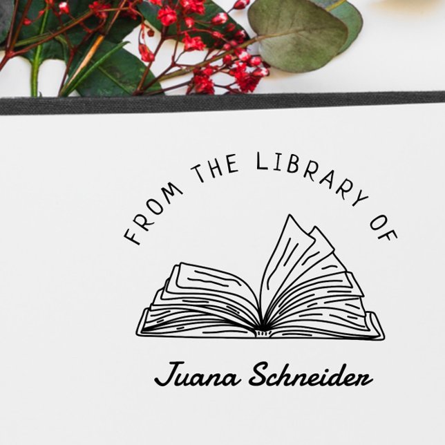 Einfache handgeschriebene Individuelle Name-Biblio Gummistempel (Von Creator hochgeladen)