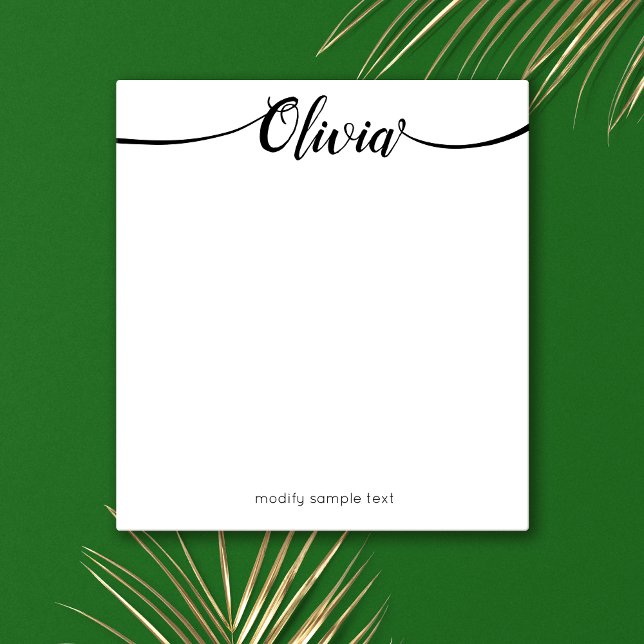 Einfache, handgeschriebene Script-Kalligrafie Notizblock (Von Creator hochgeladen)