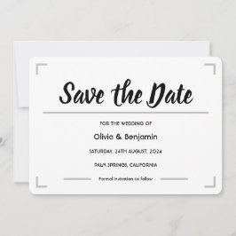 Einfache handgeschriebene SkriptWedding Save The Date