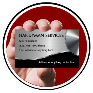 Einfache Handyman-Visitenkarten Visitenkarte