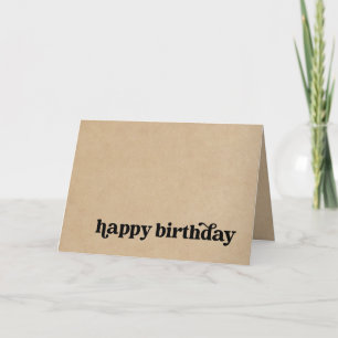 Einfache Happy Birthday Card für jeden Karte