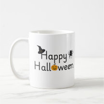 Einfache Happy Halloween-Tasse