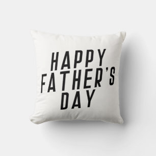 Einfache Happy Vatertag Typografie Kissen Kissen