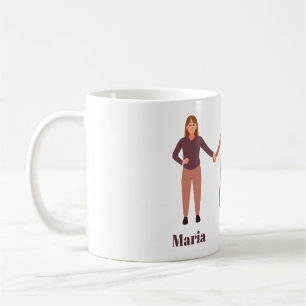 Einfache Harmonie mit Besties Kaffeetasse