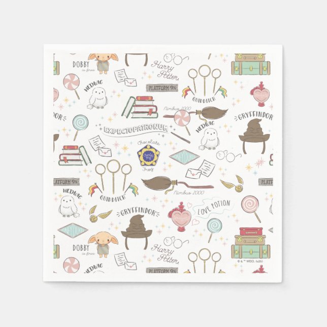 Einfache Harry-Potter-Baby-Party Serviette (Vorderseite)