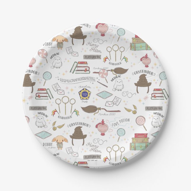 Einfache Harry Potter Baby Shower Pappteller (Vorderseite)