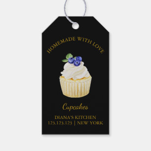 Einfache, hausgemachte Cupcake Dessert Hang Tag    Geschenkanhänger