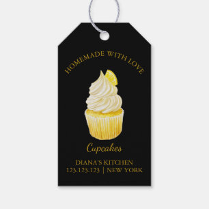 Einfache, hausgemachte Cupcake Dessert Hang Tag Geschenkanhänger