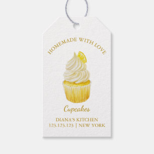 Einfache, hausgemachte Cupcake Dessert Hang Tag    Geschenkanhänger