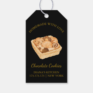 Einfache hausgemachte frische Cookies Hang Tag S Geschenkanhänger