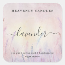 Einfache, hausgemachte Kerzen-Aufkleber