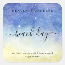 Einfache, hausgemachte Kerzen-Aufkleber