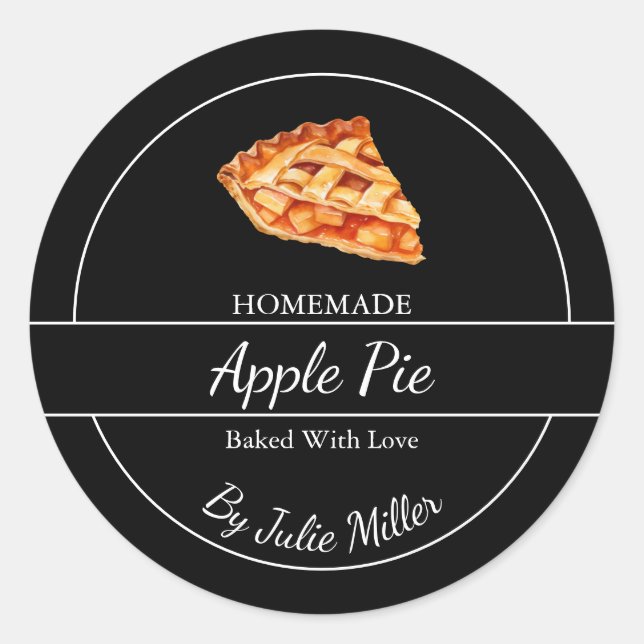 Einfache, hausgemachte Pieptafel Runder Aufkleber (Vorderseite)