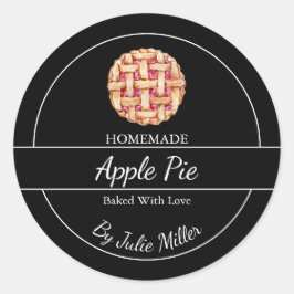 Einfache, hausgemachte Pieptafel Runder Aufkleber