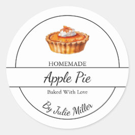 Einfache, hausgemachte Pieptafel Runder Aufkleber