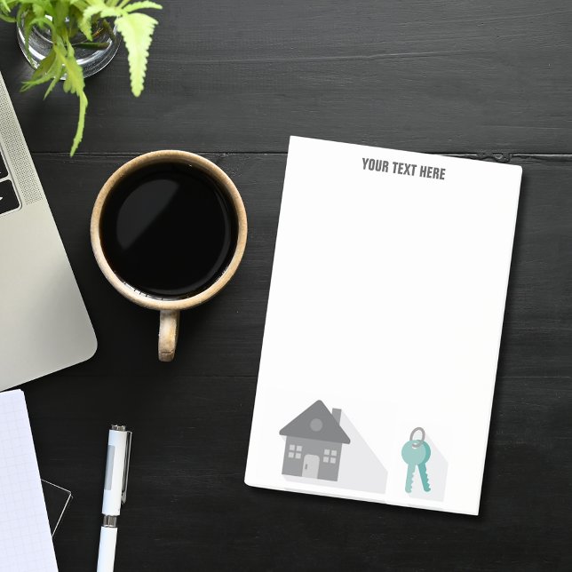 Einfache Hausschlüssel Real Anwesen Agent Post-it Klebezettel (Von Creator hochgeladen)