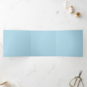 Einfache hellblaue 5,25"x 5,25" Dreifach-Karten-Ei Dreifach Gefaltete Einladung