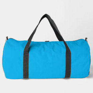 Einfache hellblaue große Reisetasche bedruckt D.Ba Duffle Bag
