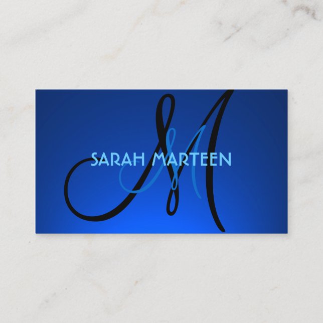 Einfache, hellblaue, kundenspezifische Visitenkart Visitenkarte (Vorderseite)